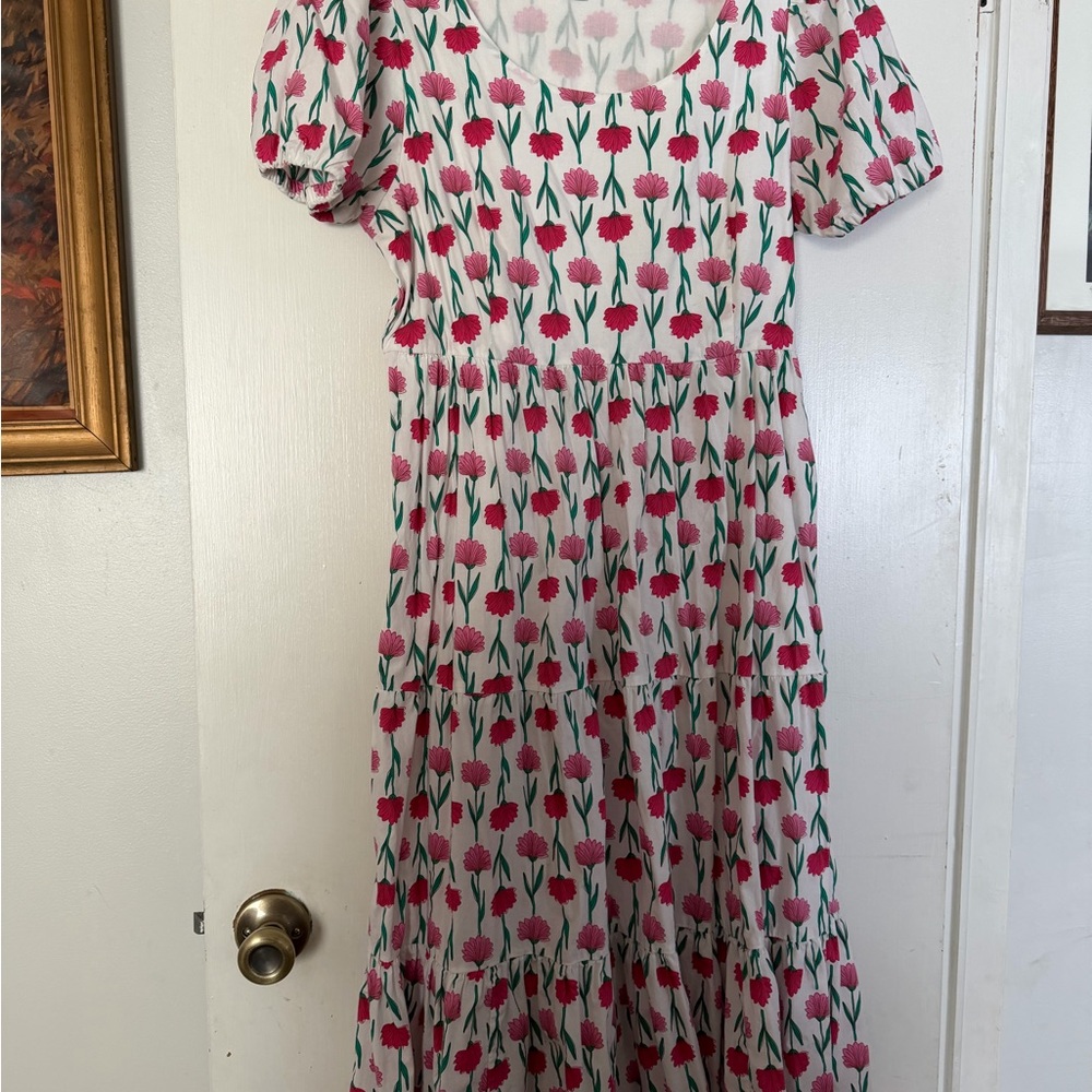 JCrew Floral Puff Sleeve Dress